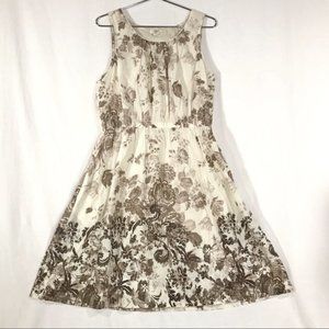 NWOT Sleeveless Floral Cotton Dress by Lands End Canvas